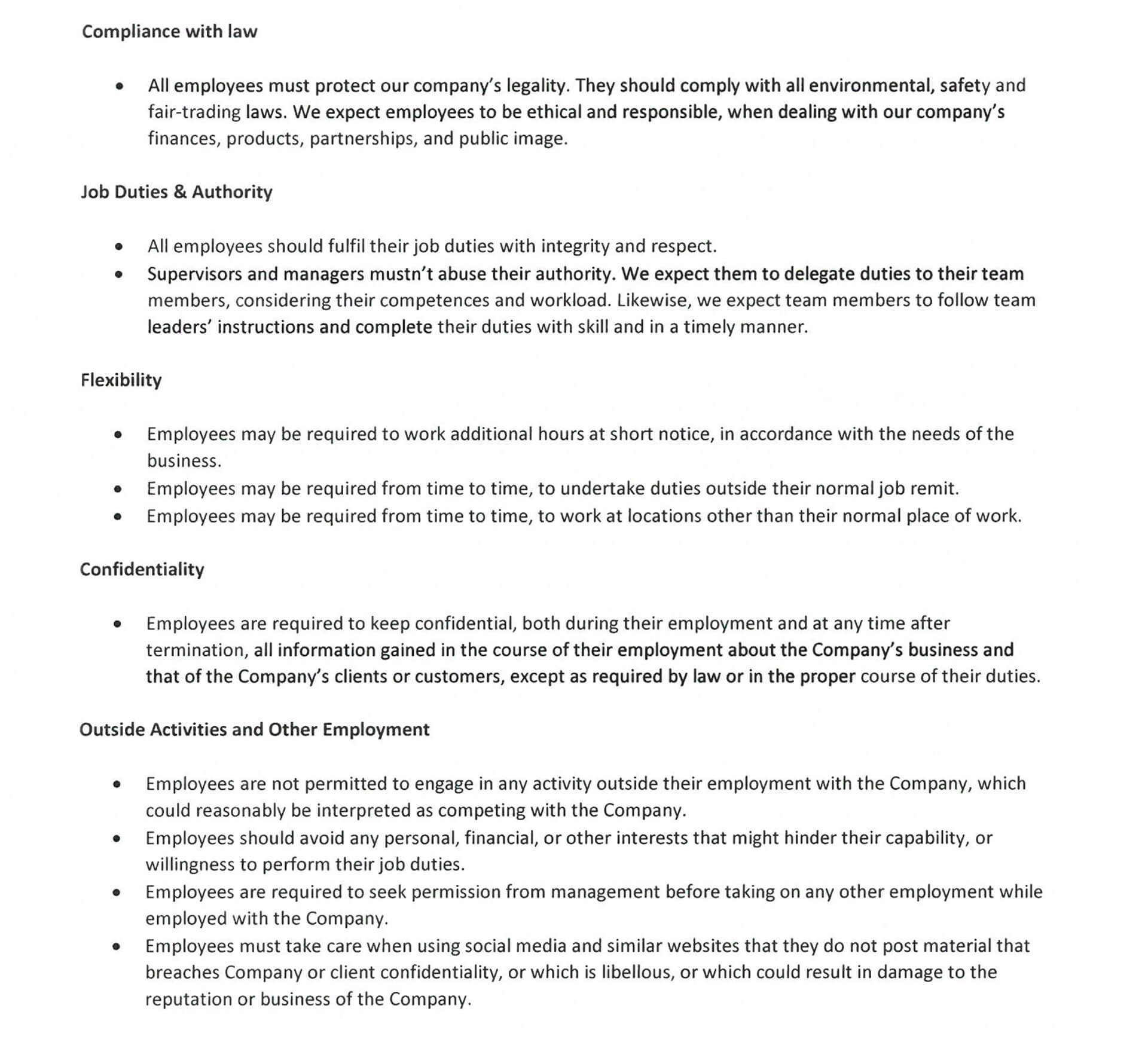 Code of Conduct 2