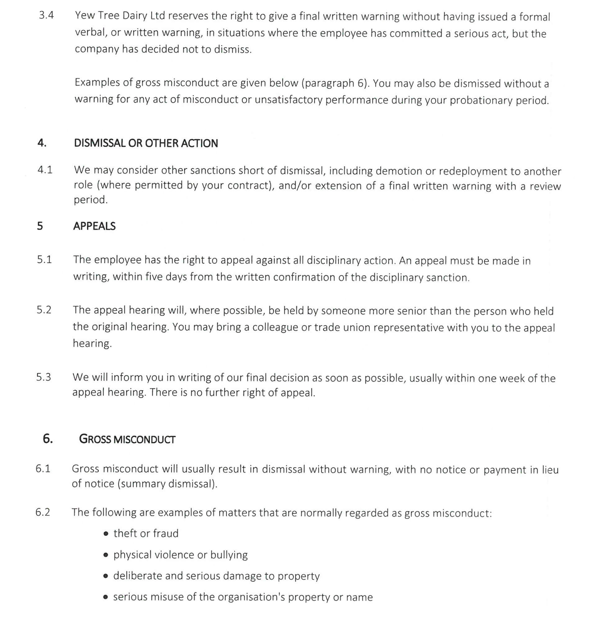 Disciplinary Procedures 3 1