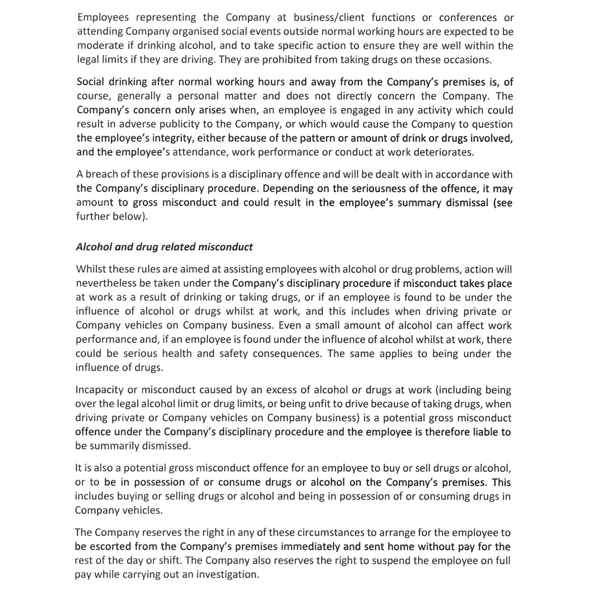 Drugs Alcohol Policy 2