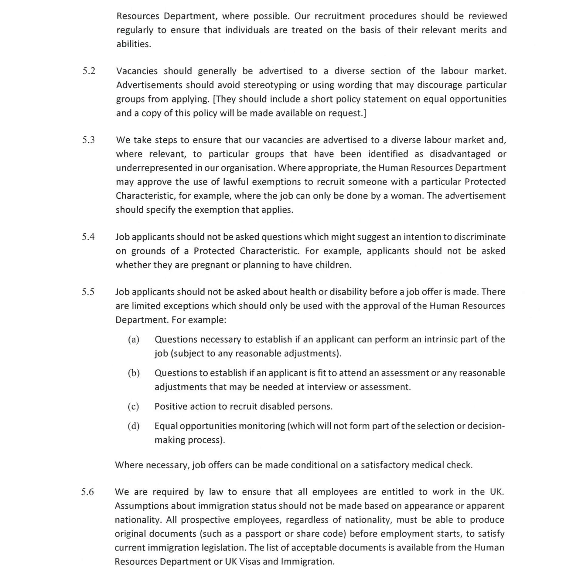 Equal Opportunities Policy 3