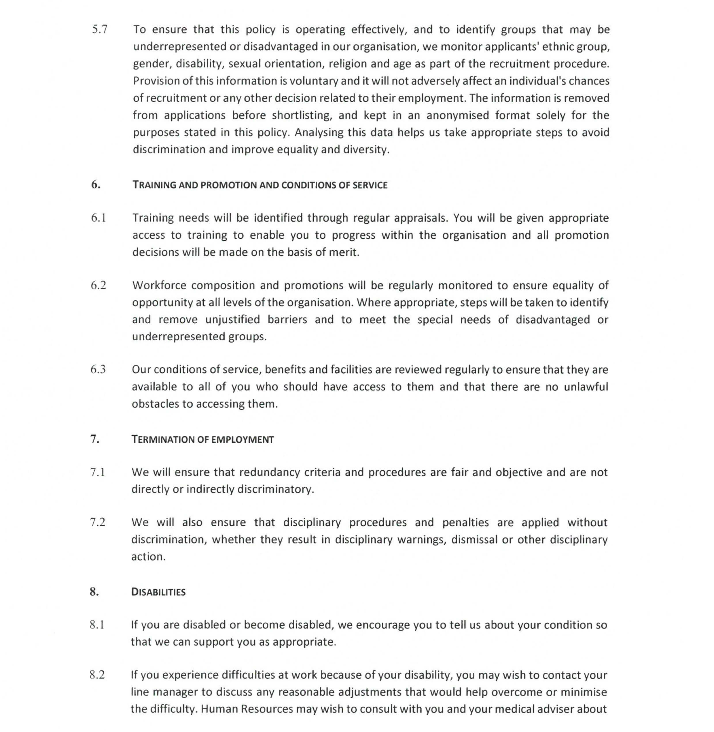 Equal Opportunities Policy 4