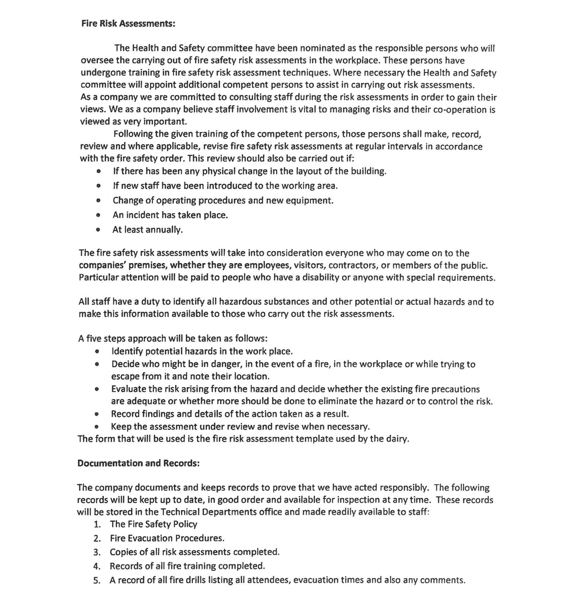 Fire Policy Statement 3