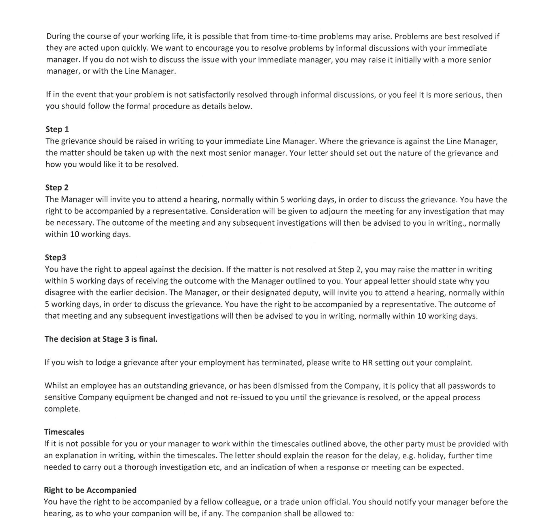 Grievance Policy 1